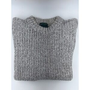 Vintage 90s Abercrombie Fitch The Big Sweater Mens L Ramie Cotton Chunky Knit